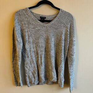 Calvin Klein Jeans Grey Marled Textured Knit Sweater (M)